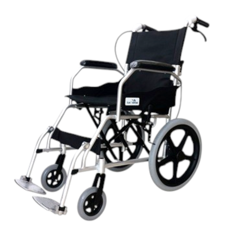 Silla de Ruedas de Paseo de Aluminio