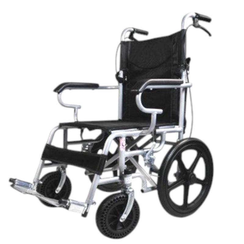 Silla de Ruedas de Tránsito de Acero